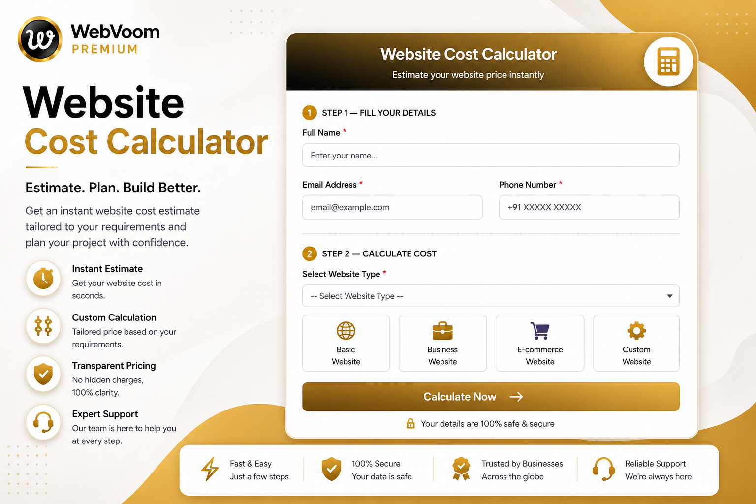 Website Cost Calculator