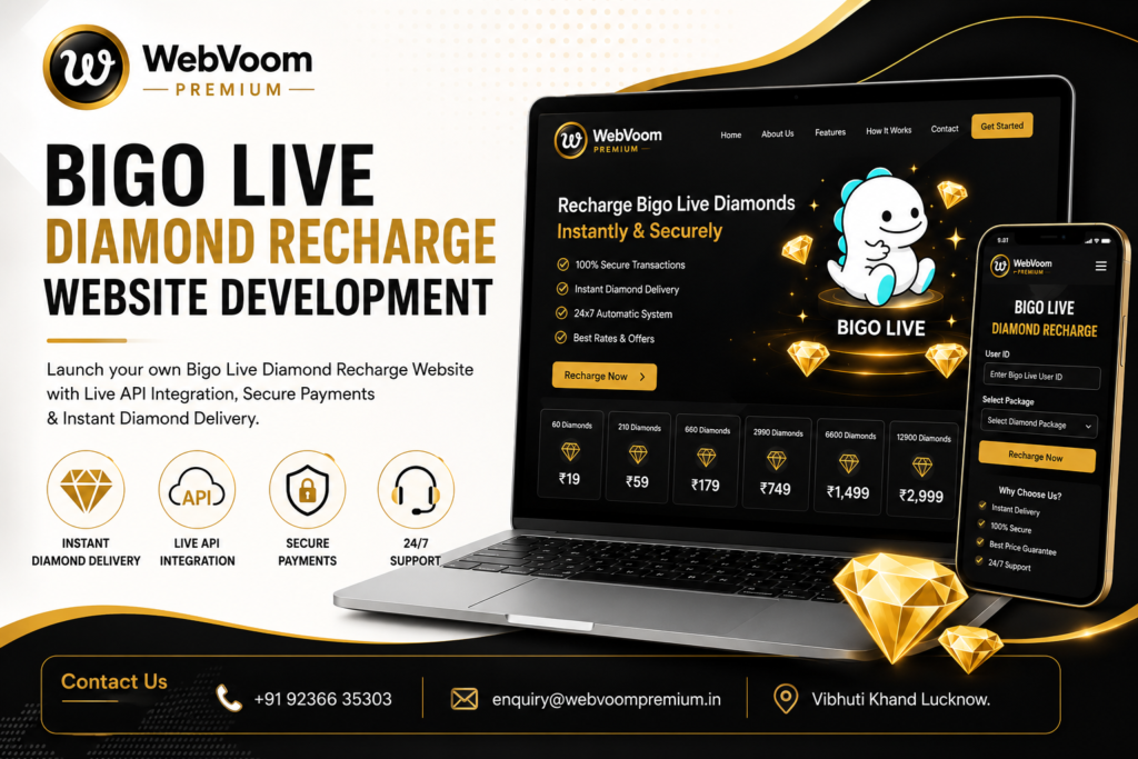 Bigo Live Diamond Recharge Website Development
